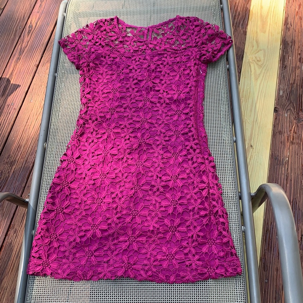 Crochet Floral Dress - Picture 2 of 12